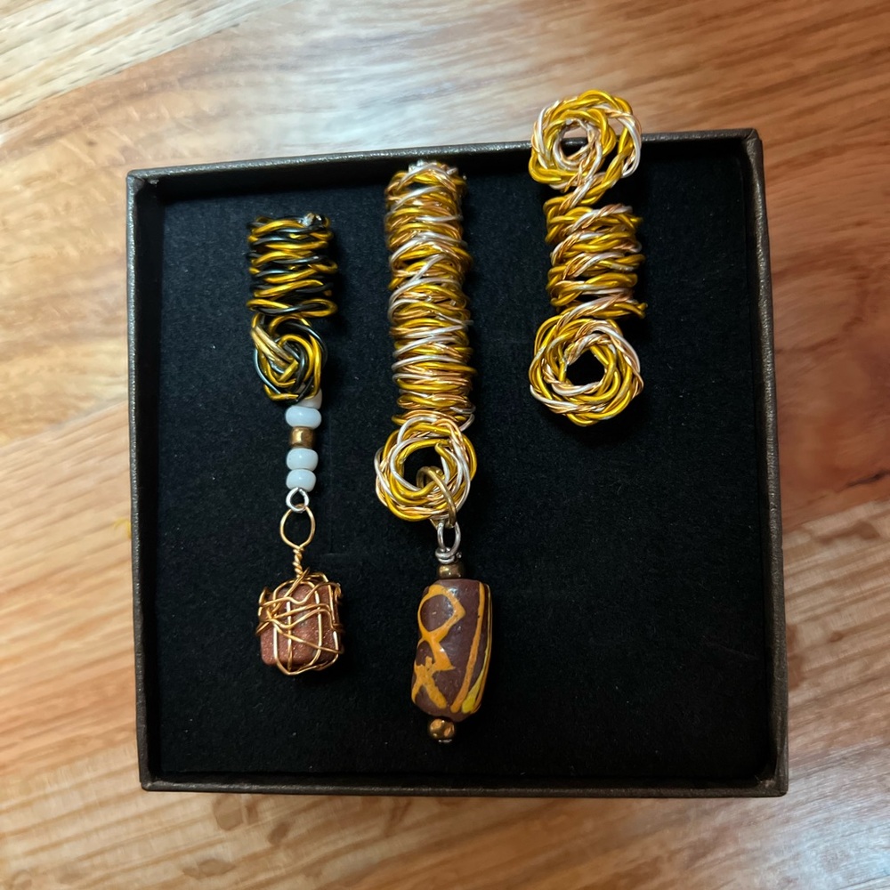 Braid/locs  charms. New